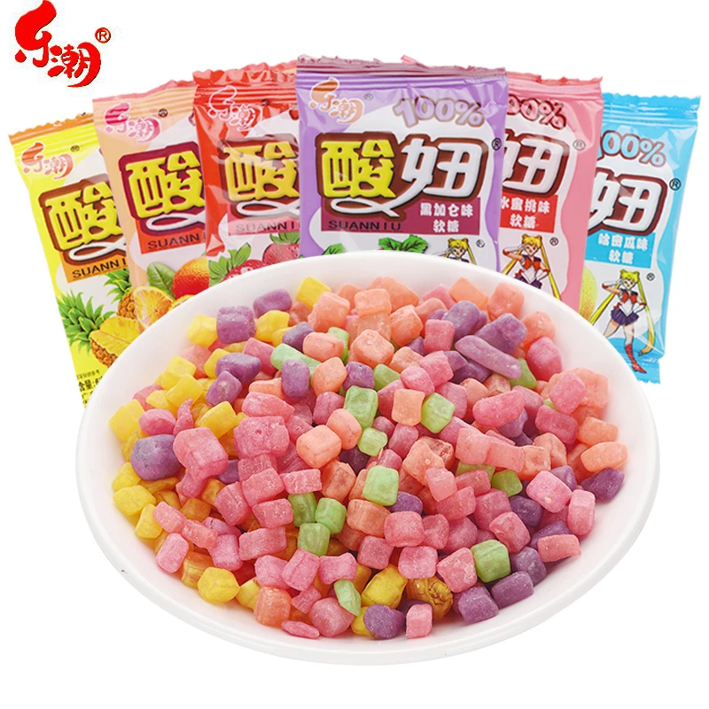 乐潮酸妞软糖混合水果味多口味150g/310g糖果8090后怀旧零食童年