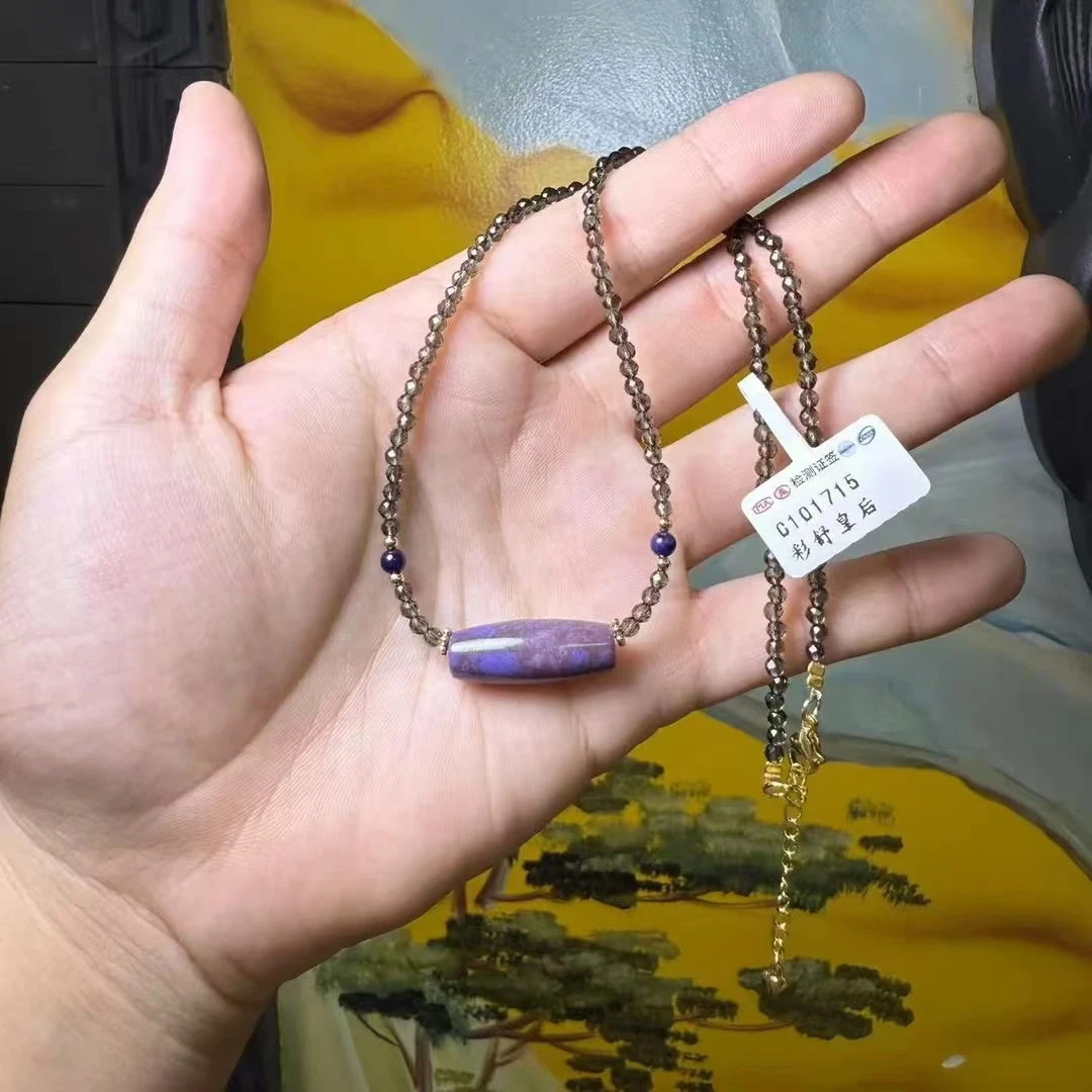 【皇后甄选】C101715 香芋紫原创项链-多样性发单-