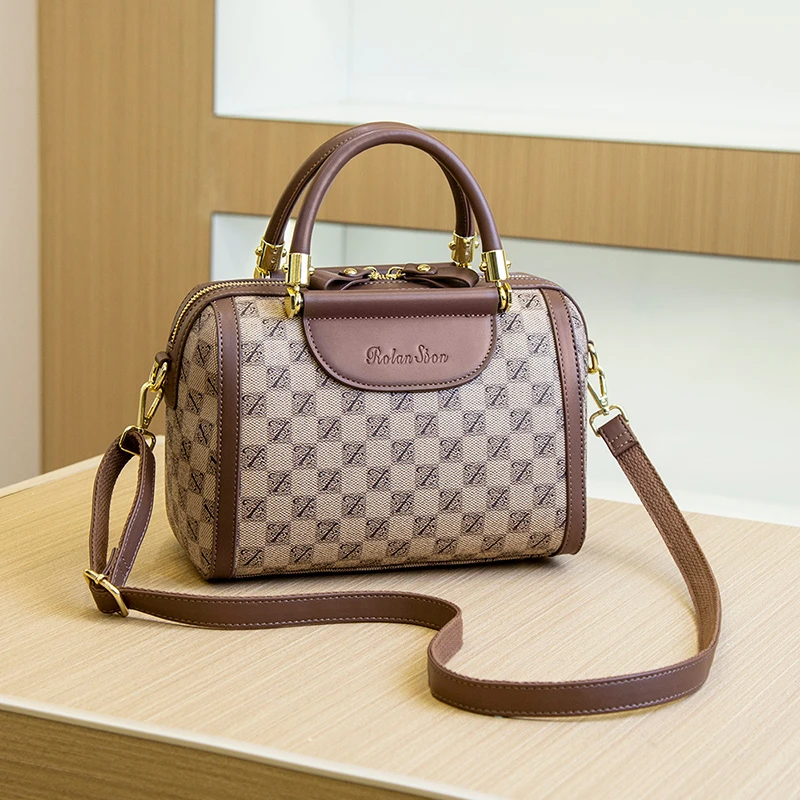 轻奢包包2025新款单肩斜挎包波士顿枕头包包大容量高级时尚手提包