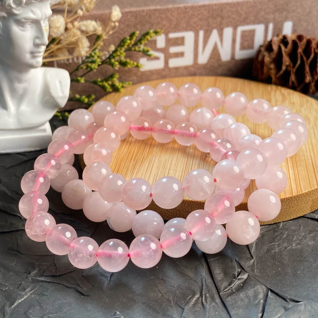 【书记甄选】天然粉水晶单圈手链 多样性发一件8mm CK001