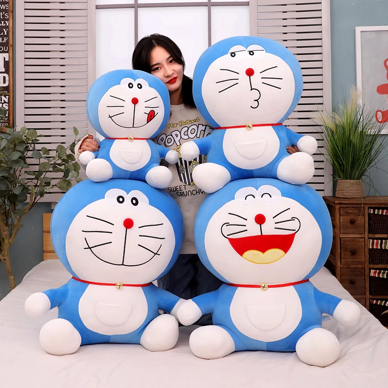 哆啦a梦公仔机器猫玩偶叮当猫娃娃蓝胖子抱枕正版玩具生日礼物女