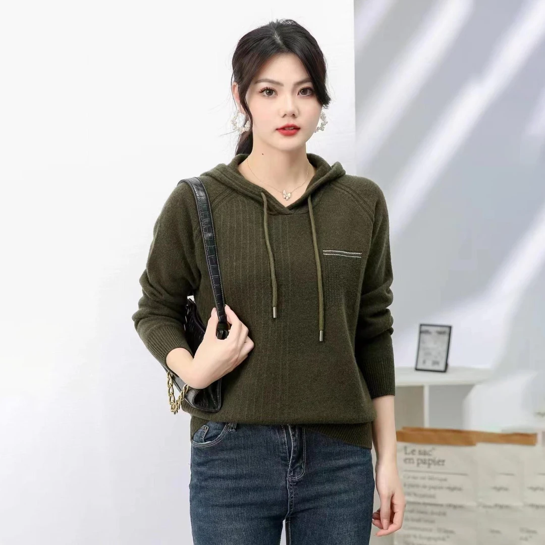 布衣分享  57-2209  定制原创设计休闲百搭羊羊带帽卫衣羊毛衫
