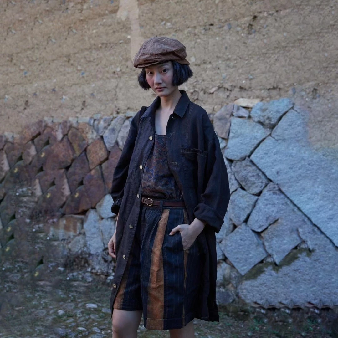 左岸迷香   Z23SS1030  布衣分享23年春夏新款长衬衫外套牛仔时尚