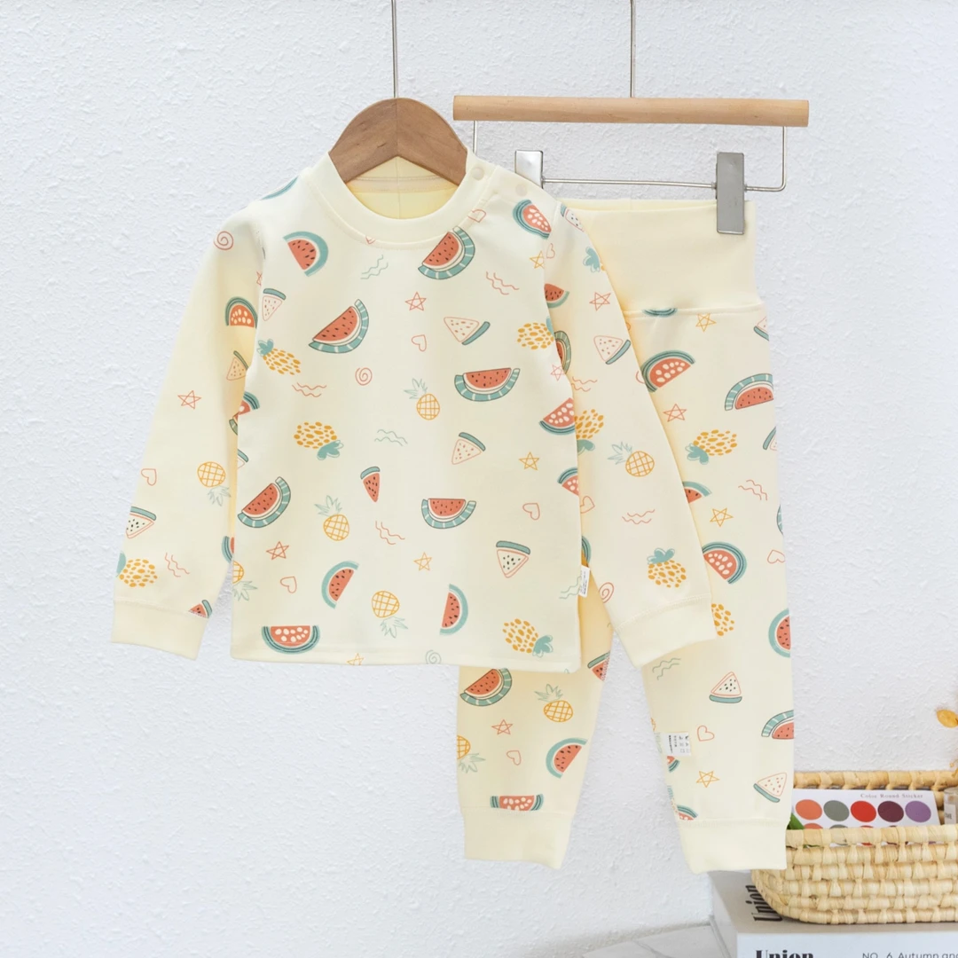 （福利）(300克棉高腰护肚）A类秋冬家居秋衣家居服套装M-1202-1