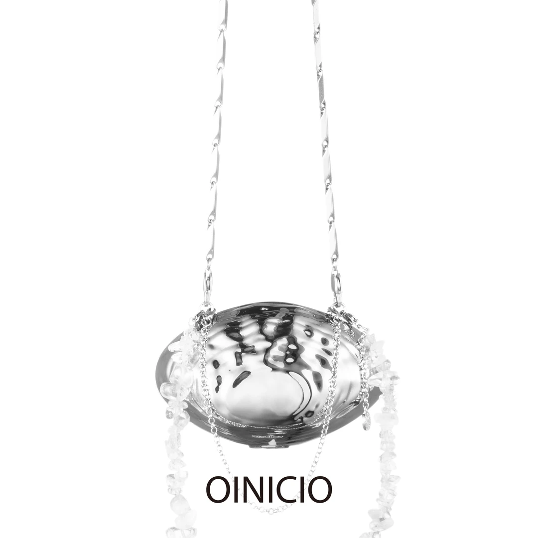 OINICIO/初印 首饰盒/箱 [孟子义同款]mini贝壳链条包小众手提包