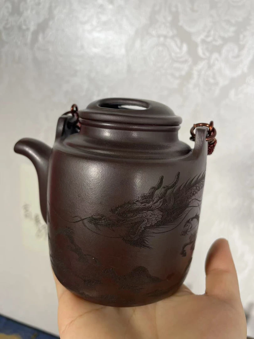 宜兴正品名家大师手工制作洋桶紫砂壶