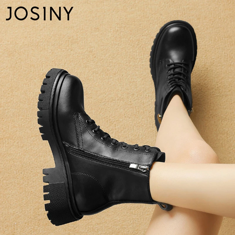 卓诗尼今年流行的马丁靴女款2023新款秋季英伦风复古厚底短靴靴子