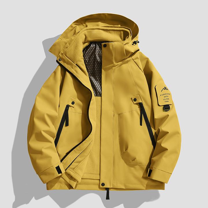 【亦联聚货】情侣款潮流户外山系可拆卸三合一石墨烯冲锋衣2259