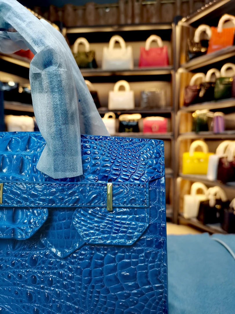 鳄鱼骨鱼经典金金轻奢时尚百搭女士单肩手拎包