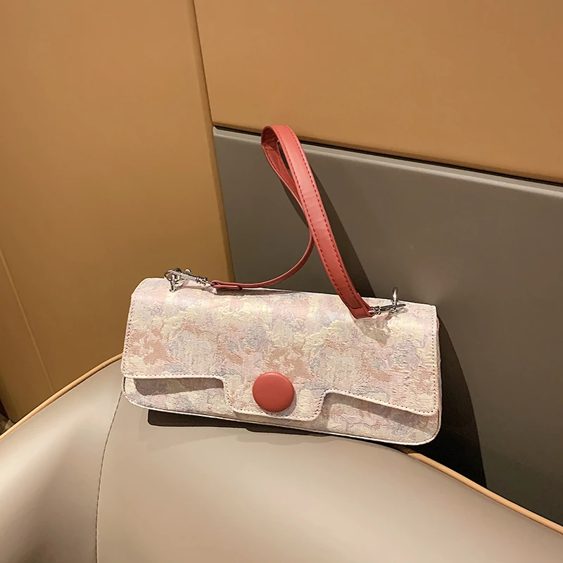今年流行超火法式小众设计包包2023新款女包百搭单肩腋下包法棍包