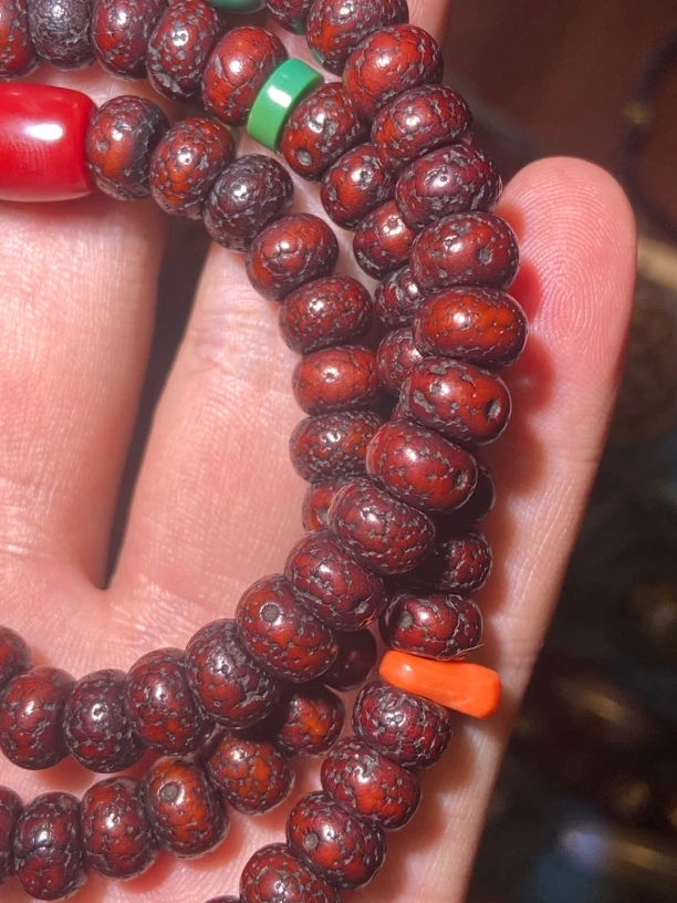 大年份星月菩提 年份爆老 收缩开片到位