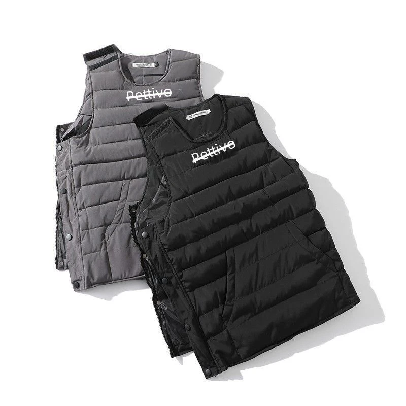 户外棉马甲男吃鸡二级甲棉背心秋冬季潮牌轻薄款坎肩青年保暖外套