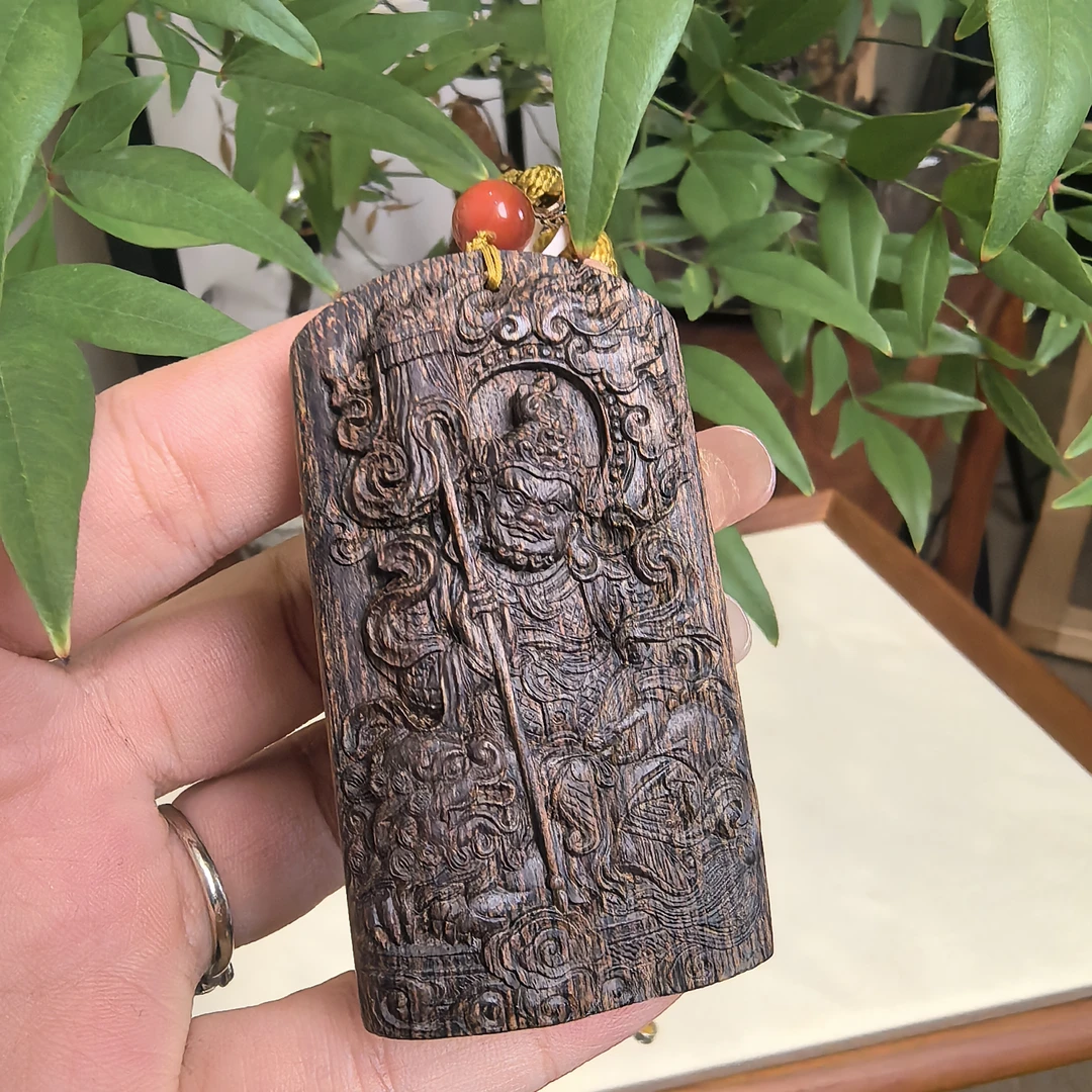 沉香挂件黄财神挂件达拉干挂件