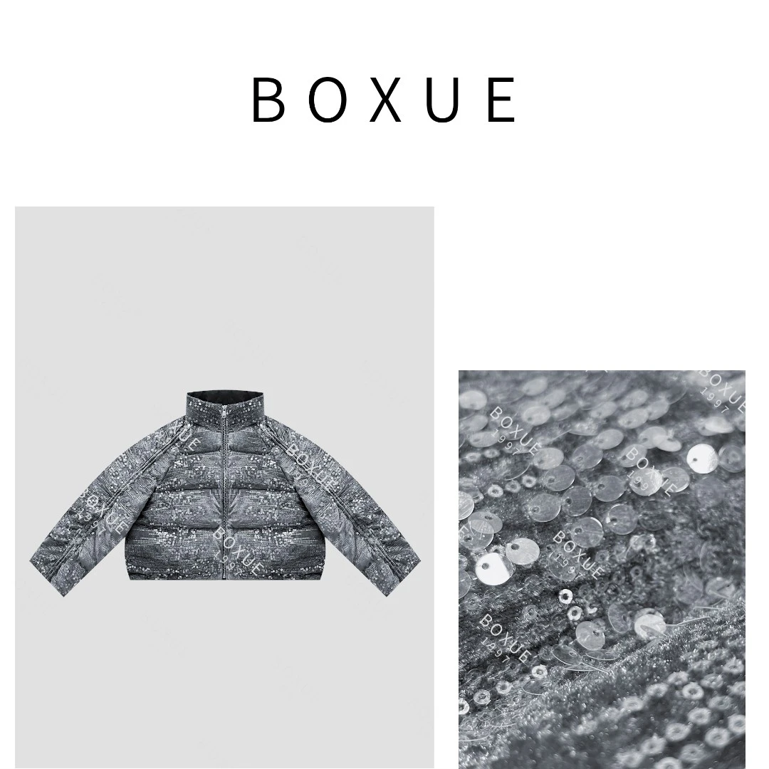 BOXUE “丝绒亮片” 冬季热力感鹅绒服 外套#231108W35