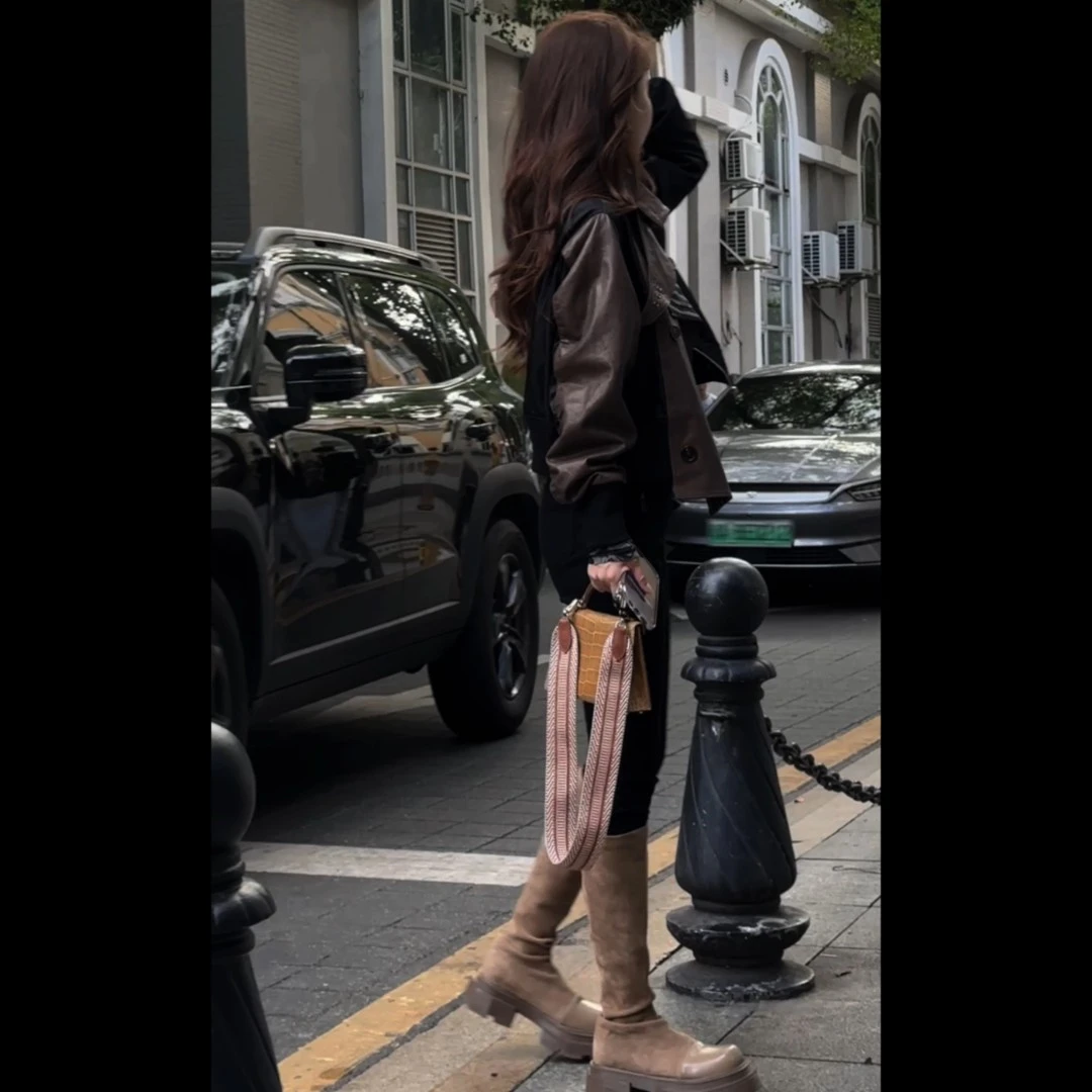 BOXUE “星野”秋季拼接复古休闲 外套#230804W44