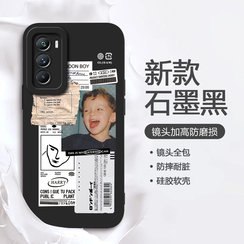 哇哦男孩IQOONEO5SE手机壳男女新款情侣防摔个性全包套欧美趣味潮