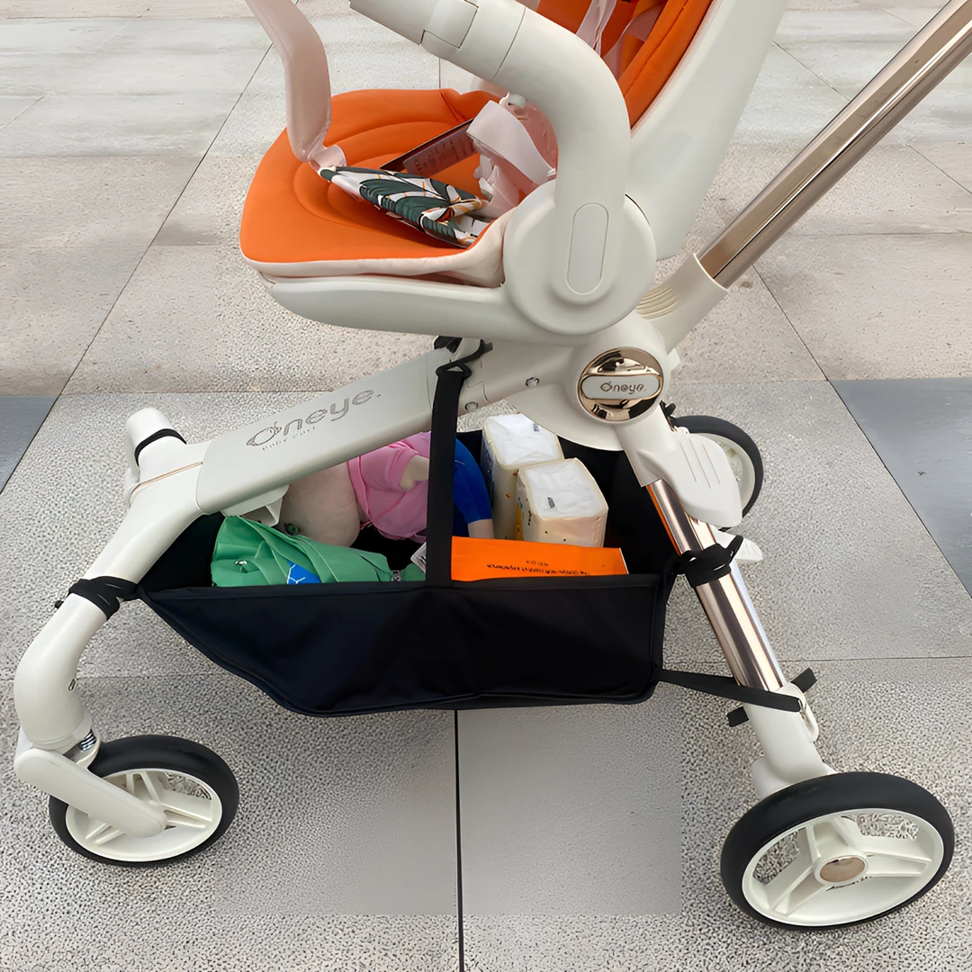 高景观遛娃神器底框置物篮底篮挂包溜娃口袋车通用配件挂袋储物筐