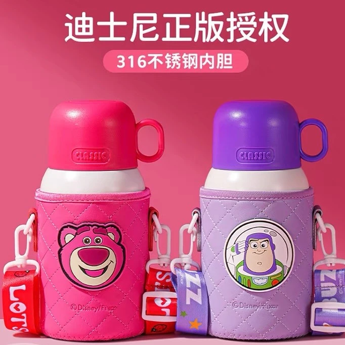 【TX】迪士尼儿童保温杯吸管水杯男孩316食品级上学专用宝宝水壶