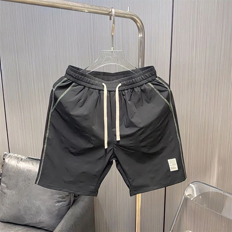 夏季男冰丝薄款休闲短裤网红潮流宽松速干沙滩裤韩版修身五分裤