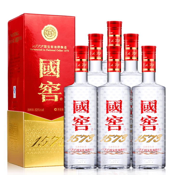 国窖1573泸州老窖52度国窖1573 浓香型（ZDSP)（非原箱）52度500ml*6