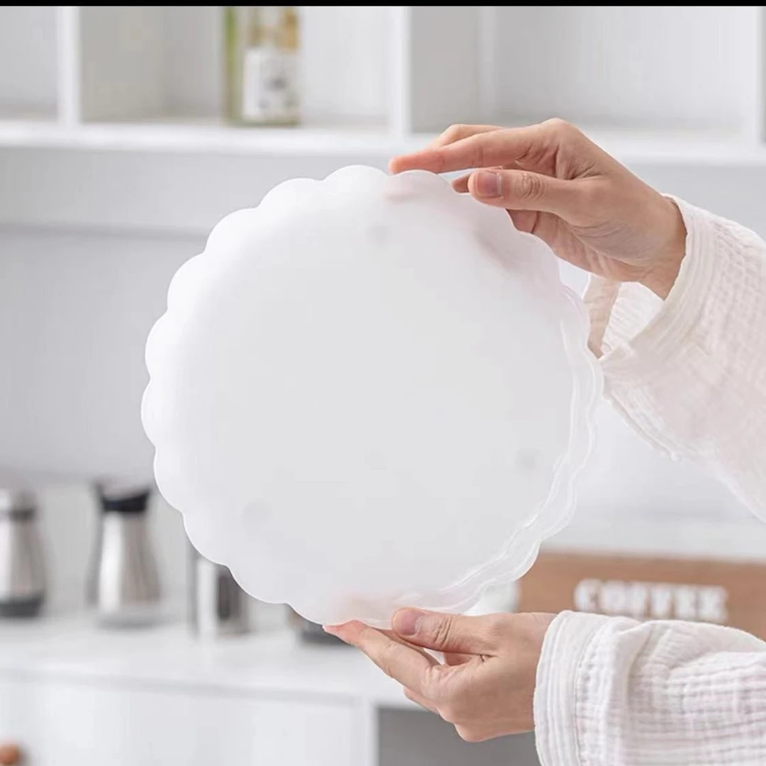 君青琉璃茶盘家用小型简约轻奢现代圆形茶台酒店水果托盘餐盘定制