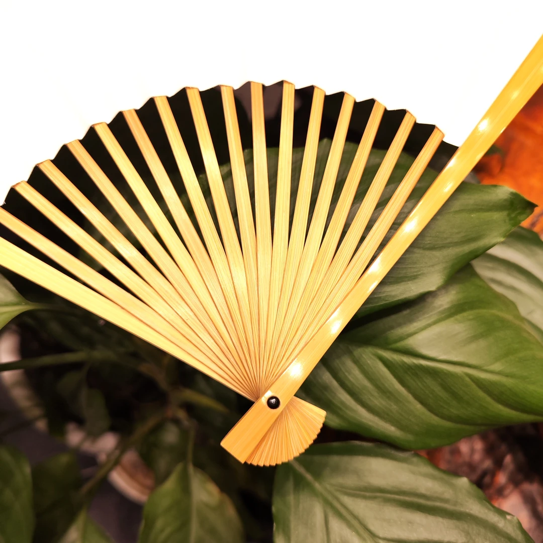 浮力玉竹折扇扇子手工折扇