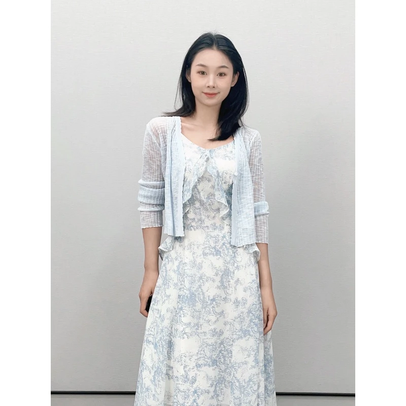 Lohas Town2023夏季新款荷叶边连衣裙0703232652
