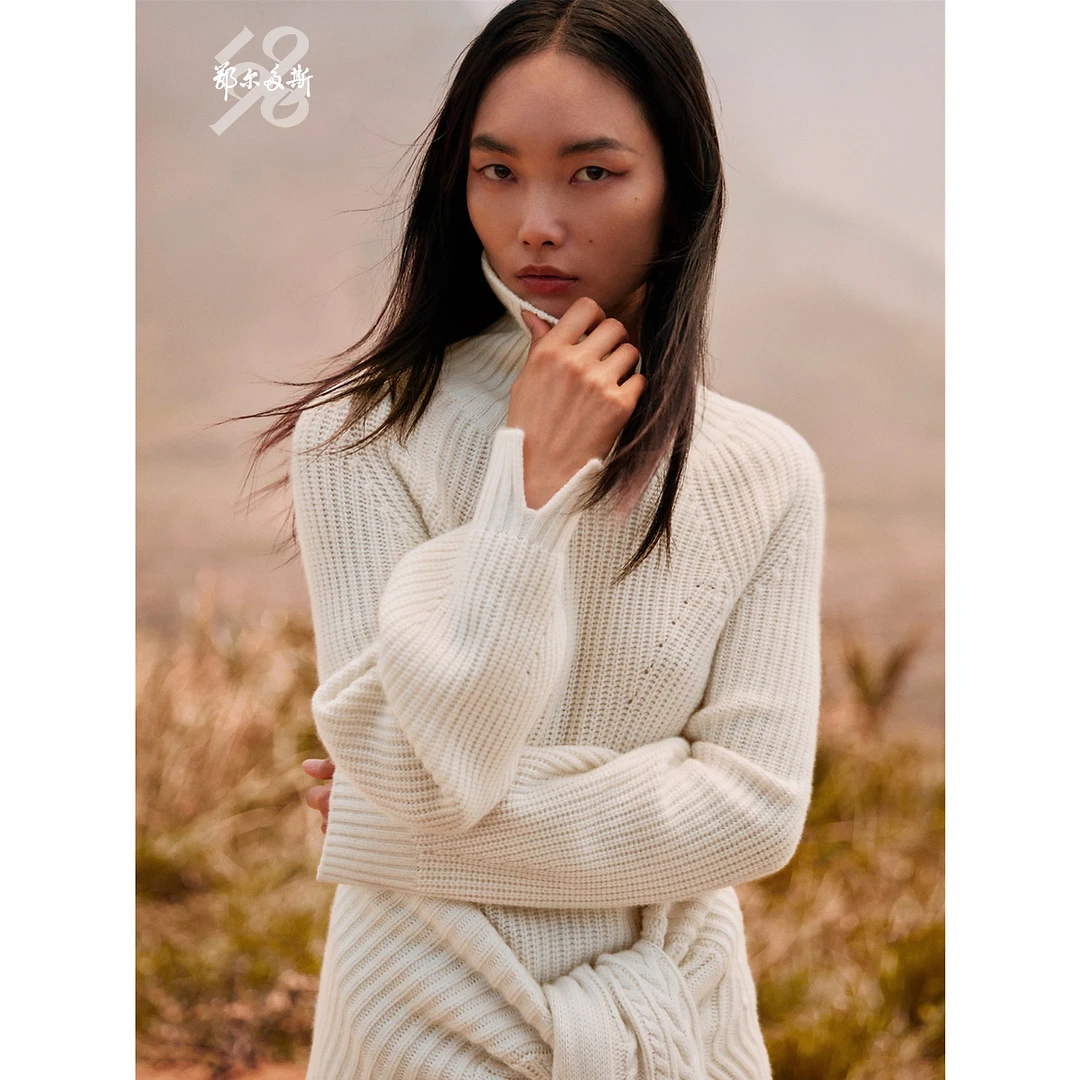 鄂尔多斯1980 秋冬纯羊绒加厚高领包容感羊绒衫