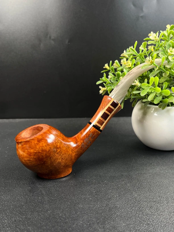 意大利维布拉蒂一花手工石楠木烟具