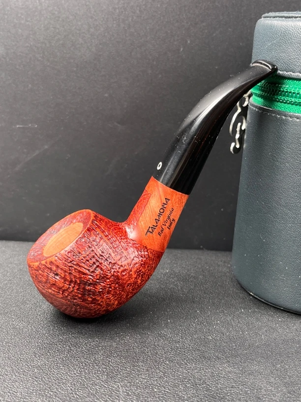 意大利塔拉莫纳红色蜜语系列760型号石楠木烟斗