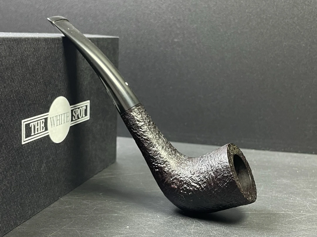 英国The White Spot 贝壳喷砂系列3421型号石楠木烟斗 内径18.5