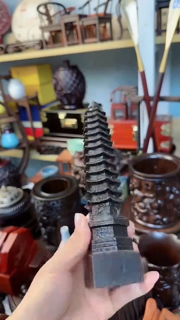 【闪购商品】红贵宝木雕文昌塔