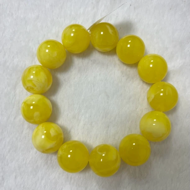 W010【藏收级】藏族精工打磨18mm圆珠手串无杂裂无优化