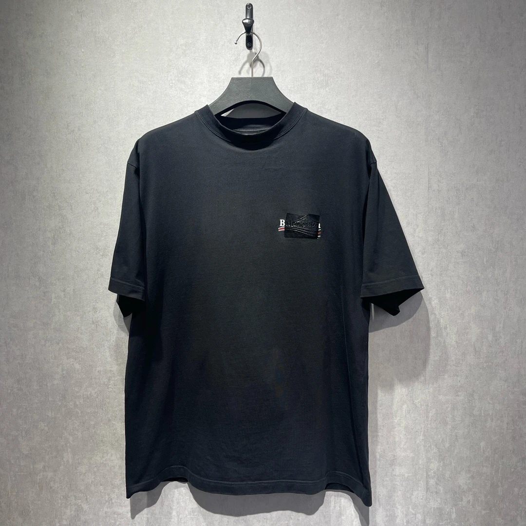 99新 Balenciaga/巴黎世家 黑胶带可乐短袖/S码/98新/公价6500