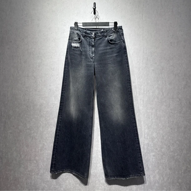 95新 Givenchy/纪梵希 纪梵希灰色水洗做旧牛仔裤/28码/95新