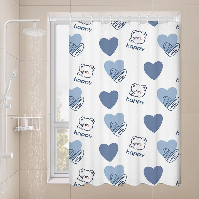 卫生间窗帘简约防水免打孔浴室遮挡帘隐私帘玻璃遮挡帘防霉专用