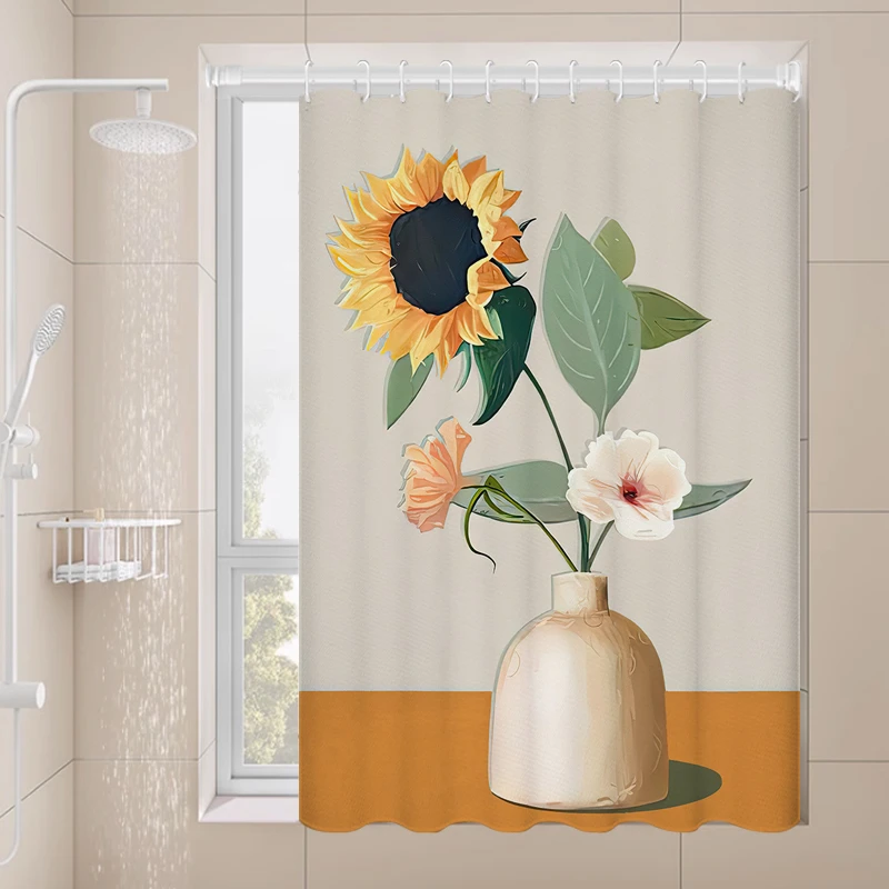 浴室窗帘透光简约防水免打孔遮挡适用卫生间隐私卫生间遮挡帘