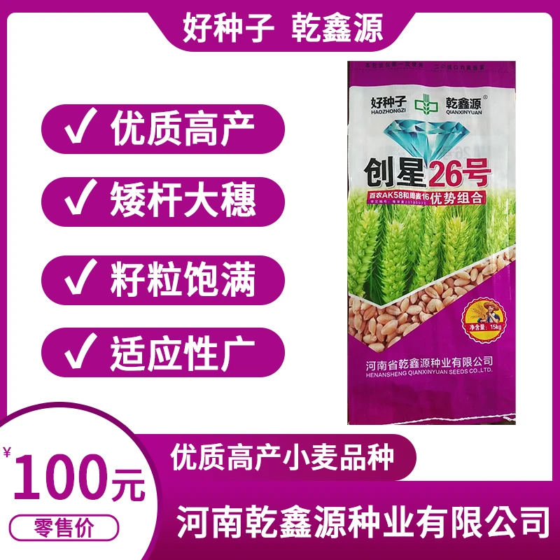 【创星26号】优质高产增产增收抗病抗倒小麦品种种植种业