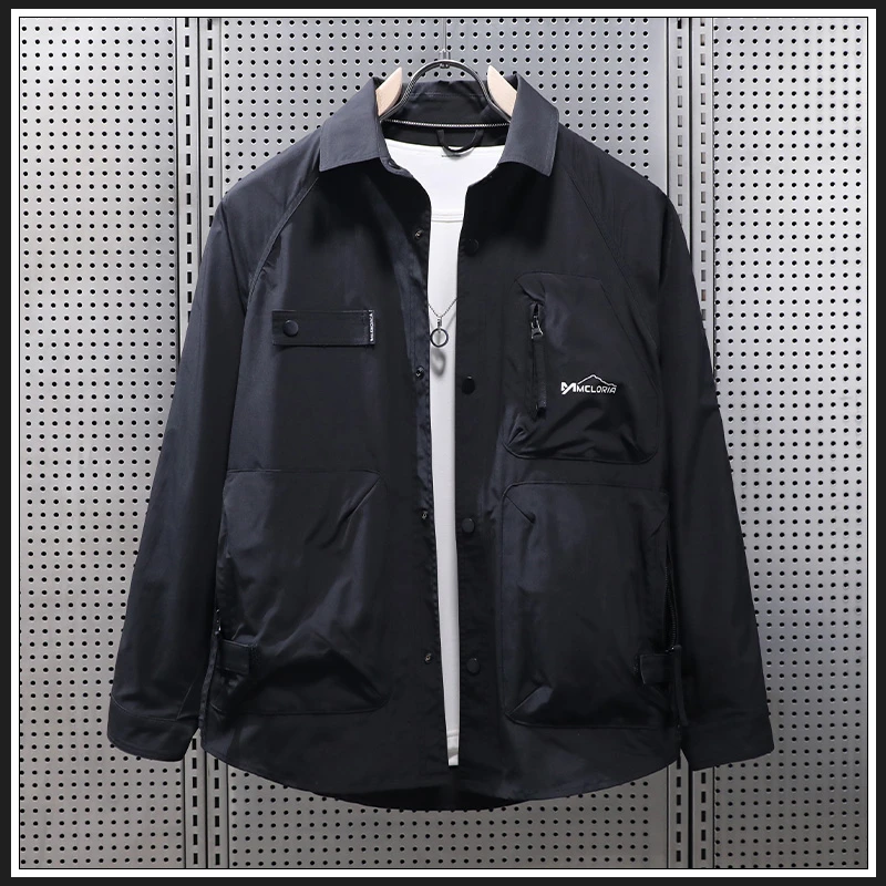 奥派鲨2025年春季新款时尚潮流男士夹克百搭休闲时尚宽松外套男