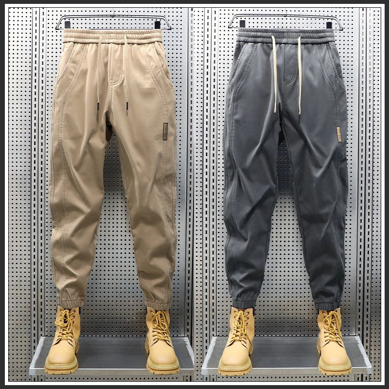 AOPAISHARK/奥派鲨2025年秋季男子宽松运动哈伦裤潮牌束脚休闲裤