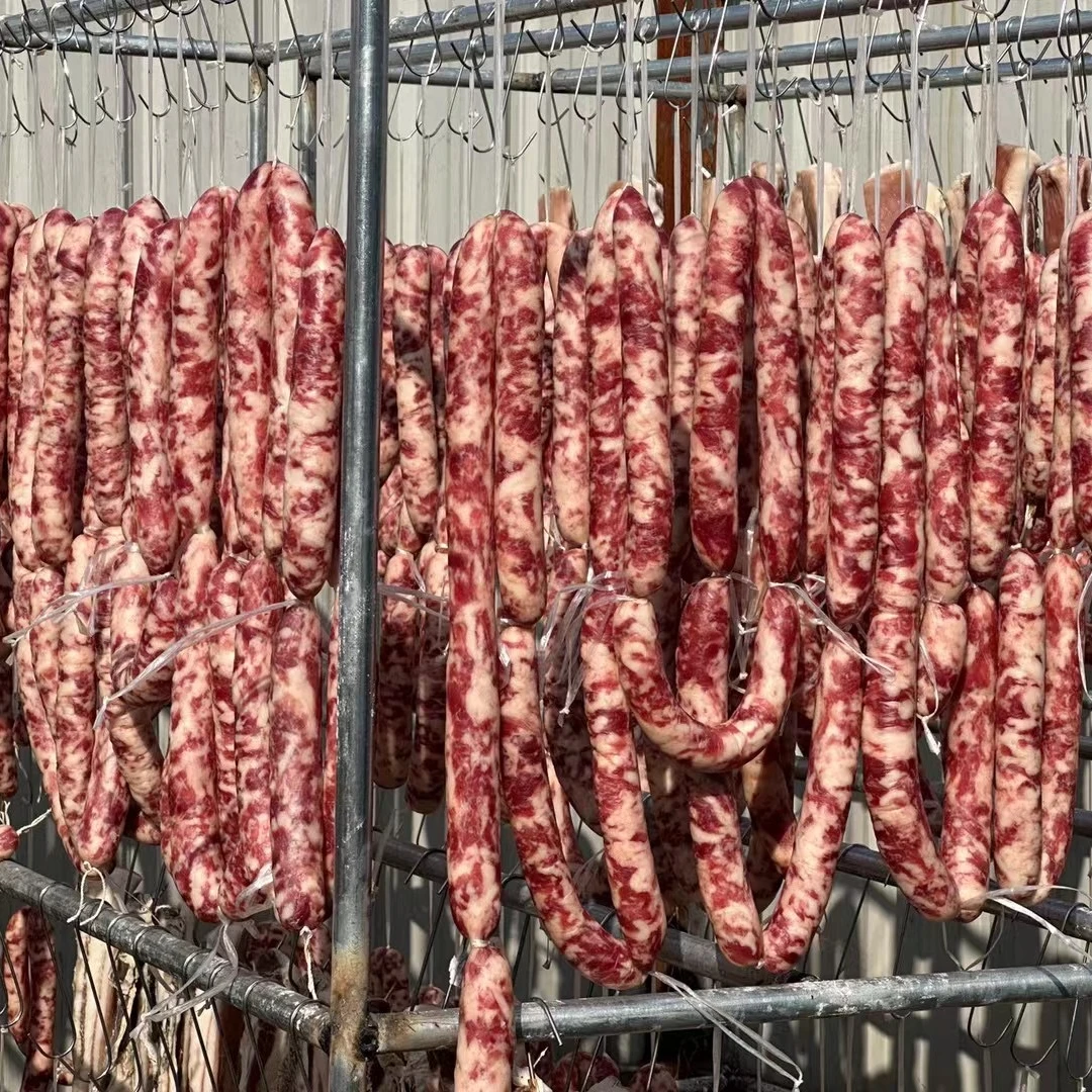 安徽和县手工腌制黑猪香肠腌腊肉