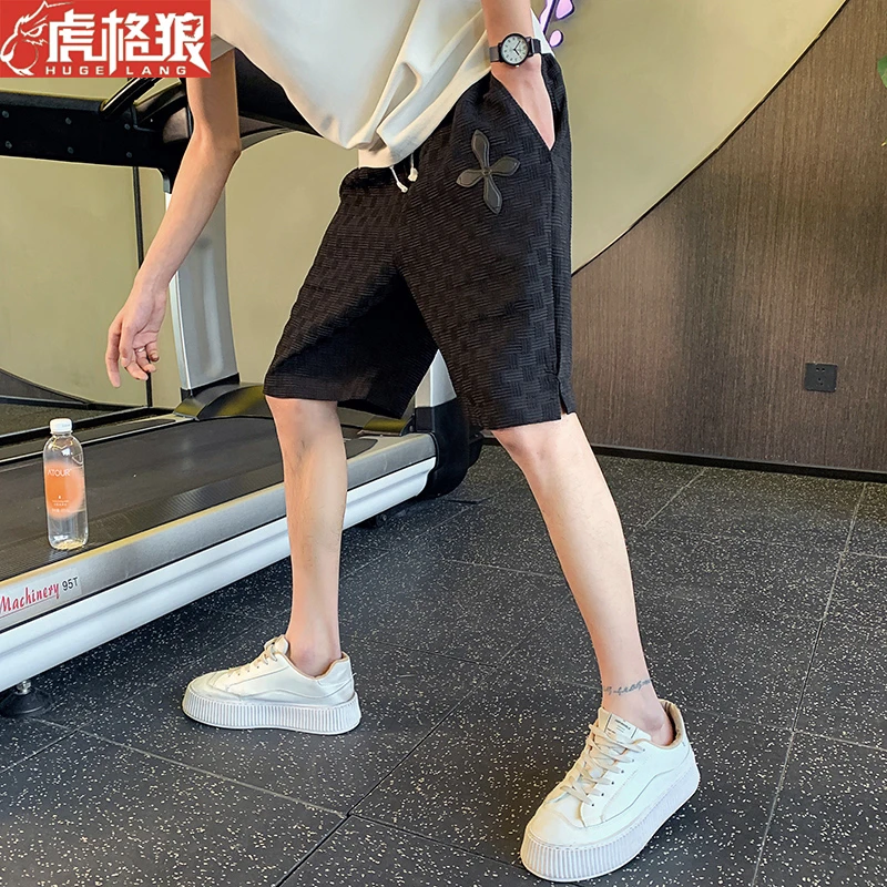 男士高档短裤夏季五分裤薄款运动男款爆款2023新款透气潮牌4分裤