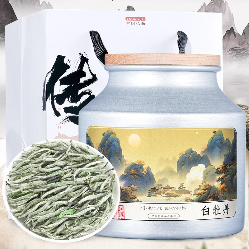 飘香韵高档铝罐装特级白牡丹福鼎白茶高山头采2025新茶叶罐装150g