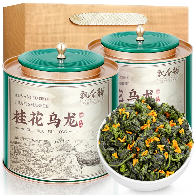 飘香韵桂花乌龙茶传统古法窨制桂花茶浓香型桂花香茶2025新茶叶