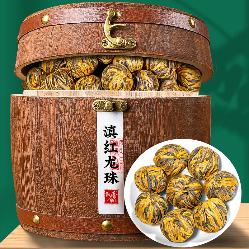 飘香韵云南滇红茶龙珠凤庆高山蜜香红茶特级浓香型茶叶礼盒装500g