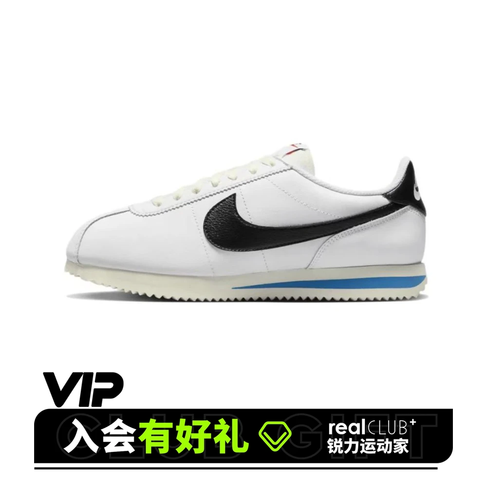 NIKE/耐克W NIKE CORTEZ女鞋防滑耐磨低帮阿甘鞋黑白款DN1791-100