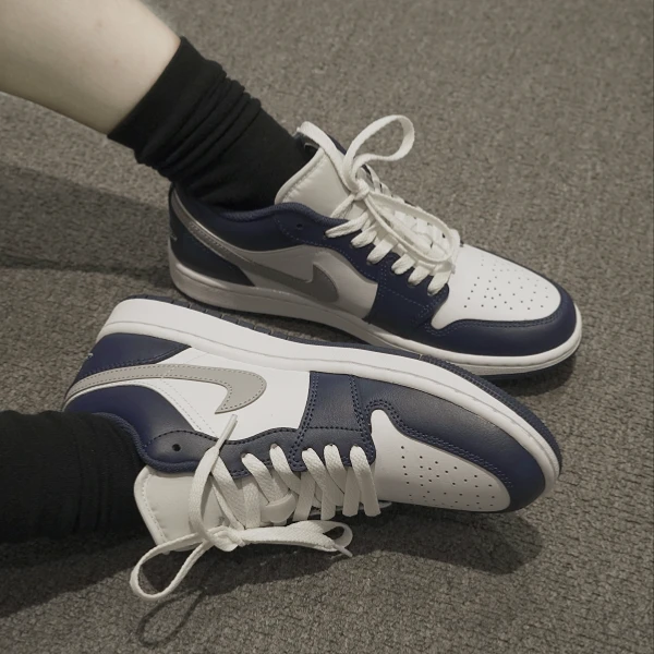 Nike/耐克AJ1LOW正品男子海军蓝运动休闲鞋-雅丹 553558-141