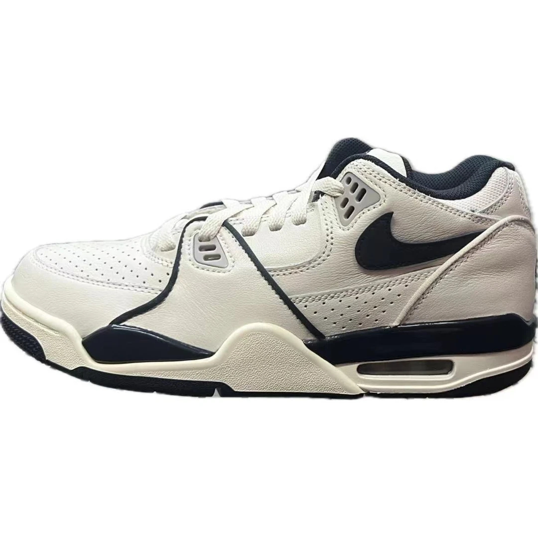 Nike男款AIR FLIGHT '89黑白低帮时尚运动鞋-FQ8256-001