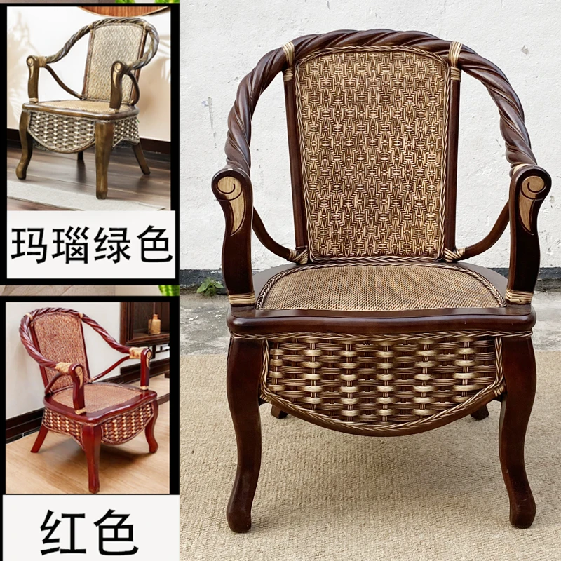 单人虎脚椅藤椅茶几三五件套组合阳台桌椅客厅家藤艺家用茶桌椅