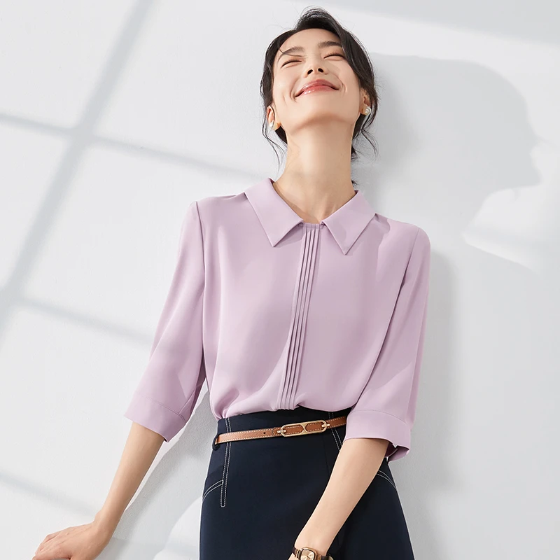 【MANBEI】夏季新品气质时尚显瘦百搭浪漫设计感衬衫女8392176